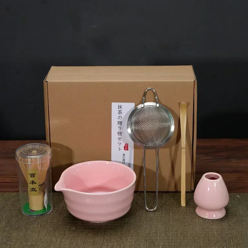 Pink Ceramic Matcha Kit